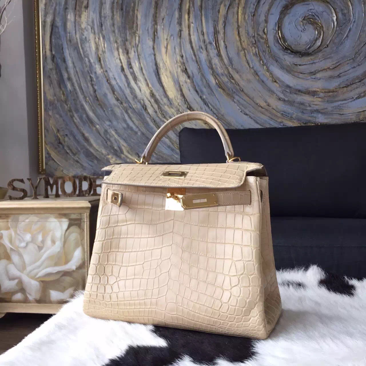 hermes matte alligator