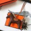High Quality Hermes Rodeo Horse Charm In Cafe/Camarel/Grey Leather Bag RS109216