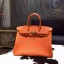 Top Hermes Birkin 35cm Togo Calfskin Leather Bag Gold Hardware Handstitched, Orange CK93 RS17308