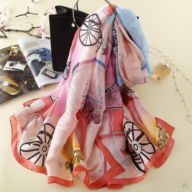 Fake Cheap Hermes Satin Silk Scarf - 10 RS06325