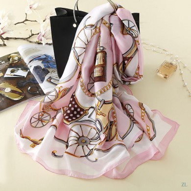 Hermes Satin Silk Scarf - 8 RS07621