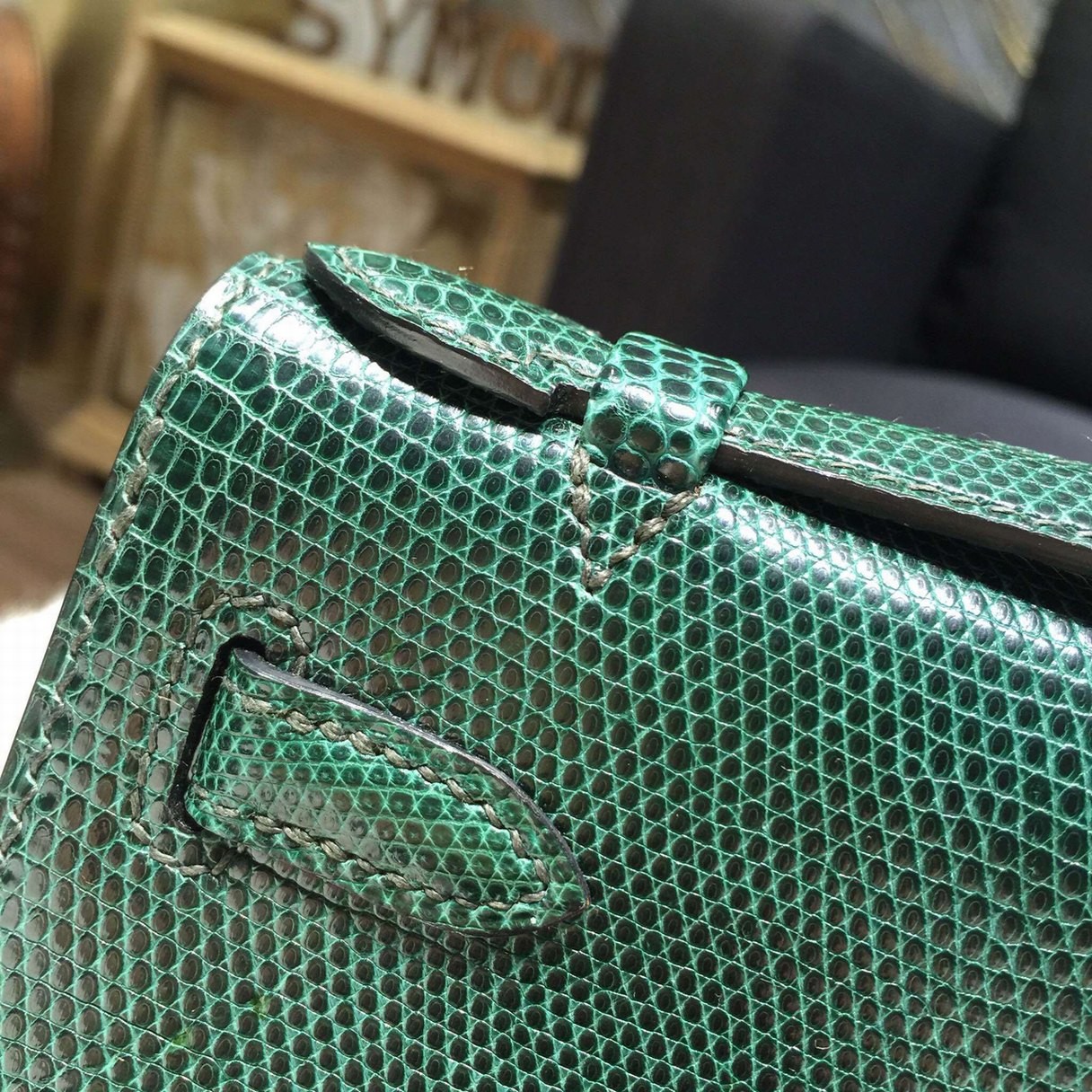 Hermes Mini Kelly Pochette 22cm Bag Shiny Crocodile Skin Palladium  Hardware, Vert Emeraude 6Q - SYMode Vip