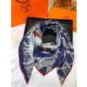 Replica Hermes Zebra Silk Scarf Bule RS17066