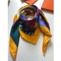 Hermes Silk Shawl Navy RS12066