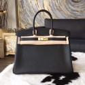 Hermes Birkin 30cm/35cm Togo Calfskin Bag Handstitched Gold Hardware, Noir CK89 RS04457