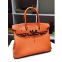 Hermes Birkin 30cm Togo Hand Stitched Gold Hardware, Orange CK93 RS05503