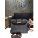 Hermes Birkin 35cm Epsom Calfskin Leather Bag Gold Hardware Handstitched, Noir CK89 RS09093