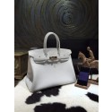 Hermes Birkin 35cm Togo Calfskin Bag Handstitched Gold Hardware, Blanc CK01 RS11757