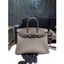 Hermes Birkin 35cm Togo Calfskin Leather Bag Gold Hardware Handstitched, Etoupe CK18 RS15833