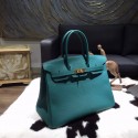 Hermes Birkin 35cm Togo Calfskin Leather Bag Gold Hardware Handstitched, Malachite Z6 RS01872