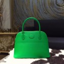 Hermes Bolide 27cm Epsom Calfskin Leather Bag Palladium Hardware Handstitched, Bambou 1K RS06005