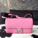 Hermes Constance Elan 23cm Epsom Calfskin Handstitched Palladium Hardware, Pink 5P RS08762