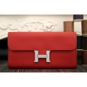 Hermes Constance Wallet In Red Epsom Leather RS17663