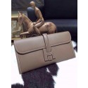 Hermes Jige Elan Clutch 29cm Epsom Calfskin Handstitched, Etoupe RS13425