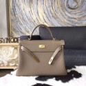 Hermes Kelly 32cm Togo Calfskin Bag Handstitched Gold Hardware, Etoupe CK18 RS18173