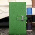 High Imitation Hermes Bearn Gusset Wallet In Bamboo Epsom Leather RS01154