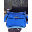 Imitation Hermes Jypsiere 28cm Gypsy Bag Bleu Hydra T7 Togo Palladium RS19220