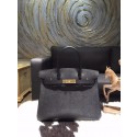 Luxury Hermes Birkin 30cm Epsom Calfskin Original Leather Bag Handstitched Gold Hardware, Noir RS13394