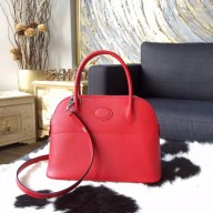 Imitation High Quality Hermes Bolide 27cm Epsom Calfskin Leather Bag Palladium Hardware Handstitched, Rouge Casaque Q5 RS10756