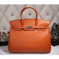 Imitation Top Hermes Birkin HAC Haut à Courroies 40cm Taurillon Clemence Calfskin Hand Stitched, Crevette L5 RS07196