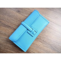 Hermes Jige Elan Clutch 29cm Epsom Calfskin Handstitched, Blue Paradies 2T RS13975