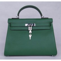 Hermes Kelly 28cm Togo Calfskin Original Leather Bag Handstitched Palladium Hardware, Canopee CKV6 RS00221