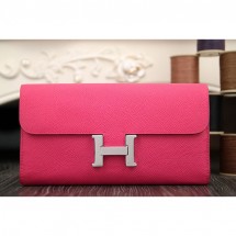 Luxury Hermes Constance Wallet In Peach Epsom Leather RS05977