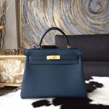 Replica Hermes Kelly 28cm Togo Calfskin Bag Palladium Hardware Handstitched, Colvert 1P RS02300