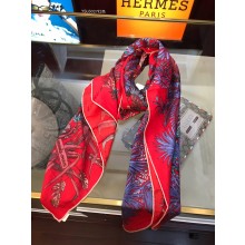 Luxury Hermes Satin Silk Scarf - 12 RS00941