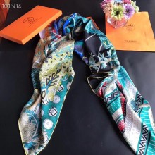 Hermes Satin Silk Scarf - 6 RS10110