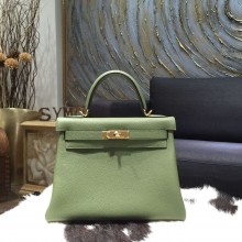 Hermes Kelly 28cm/32cm Togo Calfskin Original Leather Bag Handstitched Gold Hardware, Canopee CKV6 RS18787