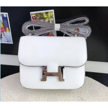 Quality Hermes Constance 23cm Epsom Calfskin Original Leather Handstitched, Blanc RS19181