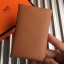 Designer Hermes Brown Epsom Calvi Card Holder Bag RS25714