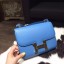 Cheap Knockoff Hermes Constance 23cm Epsom Calfskin Original Leather Handstitched Gold Hardware, Blue Paradise 2T RS02016