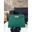 Copy Hermes Kelly 32cm Epsom Calfskin Palladium Hardware Handstitched, Malachite RS20371