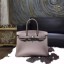 Fake AAAAA Hermes Birkin 30cm Togo Calfskin Bag Original Leather Handstitched, Etain 8F RS06524