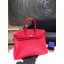 Fashion Hermes Birkin 35cm Taurillon Clemence Calfskin Leather Bag Gold Hardware Handstitched, Rouge Casaque Q5 RS08114