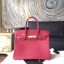 Hermes Autruche Ostrich Birkin 30cm Bag Handstitched Gold Hardware, Rouge H CK55 RS06687