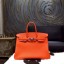Hermes Birkin 35cm Togo Calfskin Original Leather Bag Handstitched Palladium Hardware, Orange CK93 RS02710