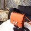 Hermes Constance 19cm Epsom Calfskin Original Leather Handstitched Palladium Hardware, Orange CK93 RS03422