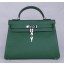 Hermes Kelly 28cm Togo Calfskin Original Leather Bag Handstitched Palladium Hardware, Canopee CKV6 RS00221