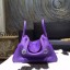 Hermes Lindy 26cm/30cm Taurillon Clemence Bag Hand Stitched Palladium Hardware, Purple Iris 9K RS18411