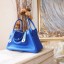 High Quality Hermes Lindy 26/30cm Taurillon Clemence Calfskin Bag Handstitched, Blue Electric 7T RS10778