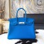 Imitation Hermes Birkin 30cm Taurillon Clemence Bag Handstitched Palladium Hardware, Mykonos 7Q RS06635