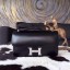 Imitation Hermes Constance Elan 23cm Box Calfskin Handstitched Palladium Hardware, Black RS20342