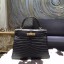 Imitation Hermes Matte Alligator Crocodile Kelly 28cm Gold Hardware Handstitched, Noir Black RS21280