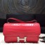 Replica Hermes Constance Elan 23cm Matte Alligator Crocodile Handstitched Palladium Hardware, Bougainvillier A5 RS06711