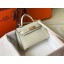 Replica Hermes Kelly Mini II Bag In Original leather 20cm Golden Hardware White Bag RS26213
