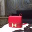 Replica High Quality Hermes Constance 18cm Epsom Calfskin Original Leather Handstitched Gold Hardware, Rouge Casaque Q5 RS07166