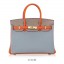 Top Hermes Horseshoe Birkin 30cm Epsom Calfskin Bag Handstitched, Mango 9Z/Rose Tyrien E5/Crocus 9W RS00333